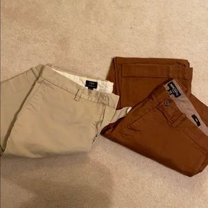 (2) JCREW MENS CHINO